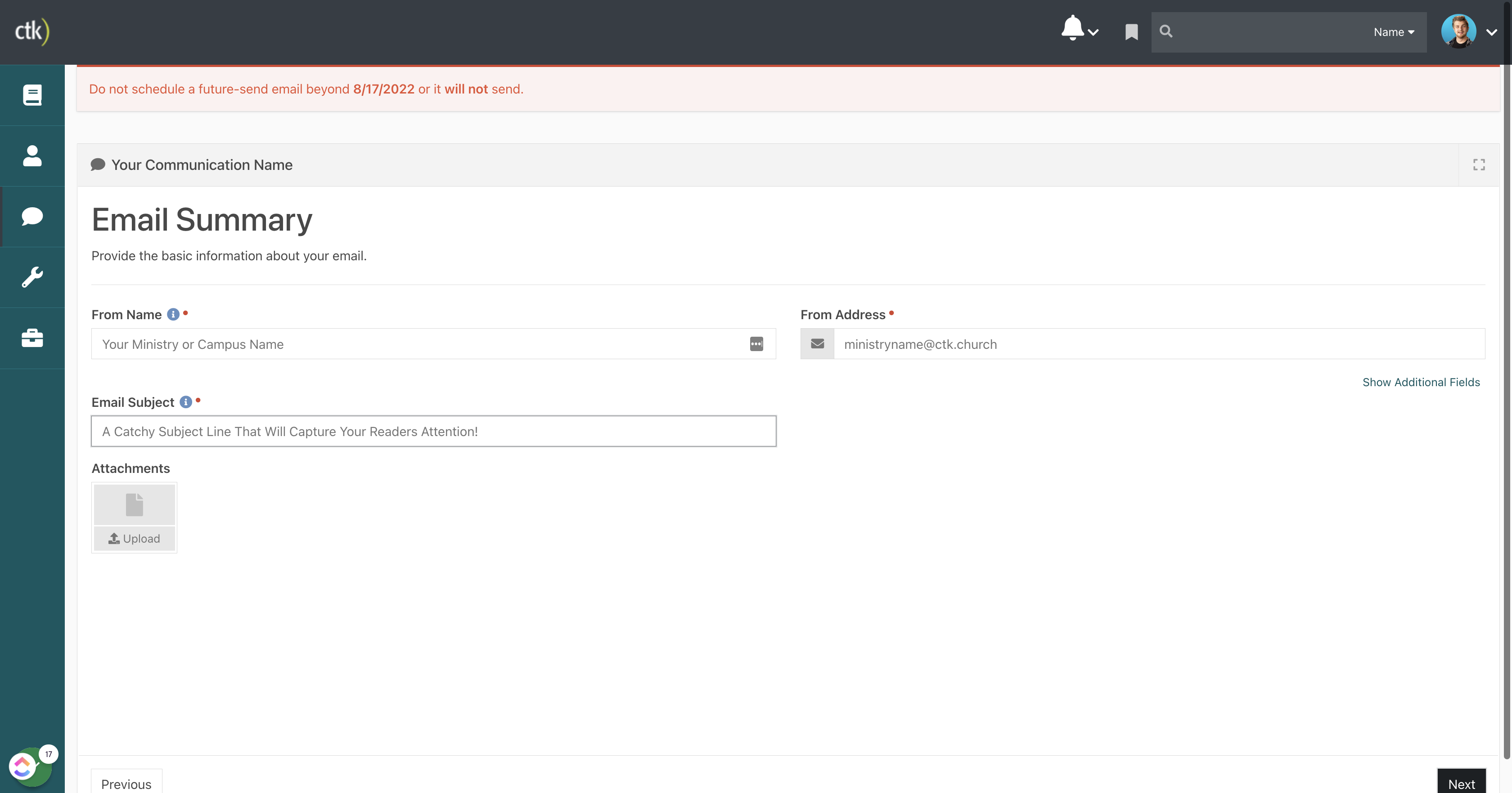 Confirm these details are correct and click "Next".