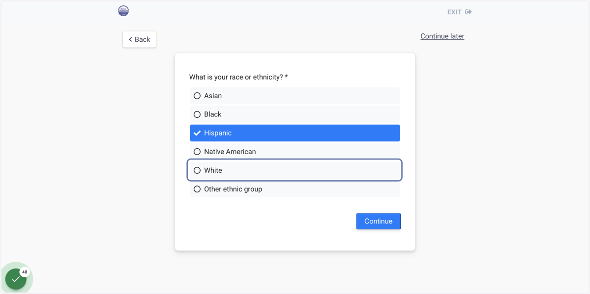 Select your race or ethnicity