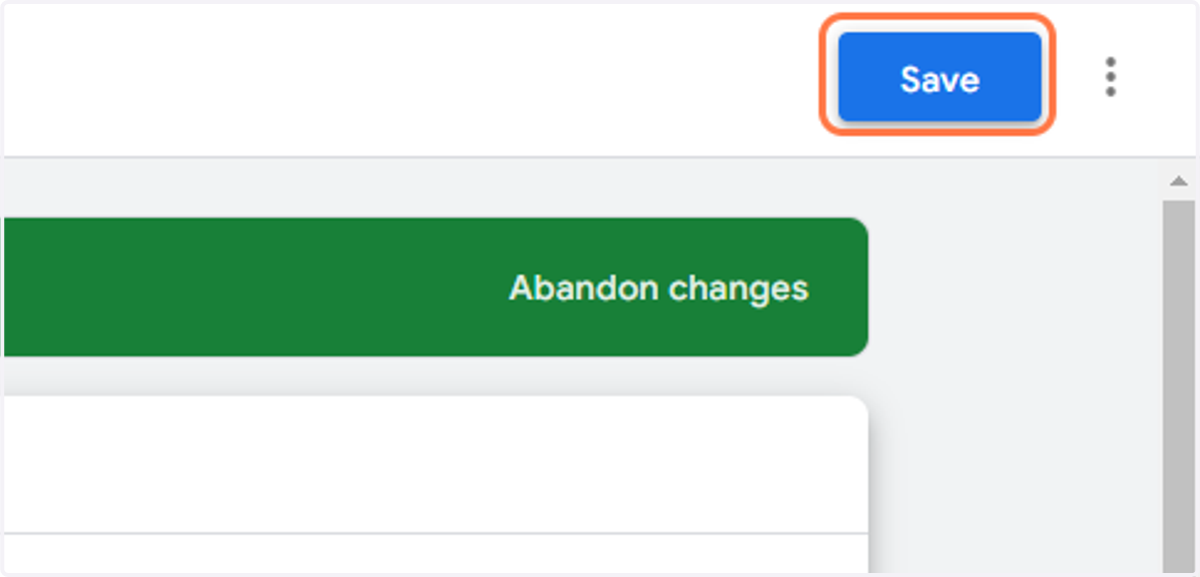 Click on Save