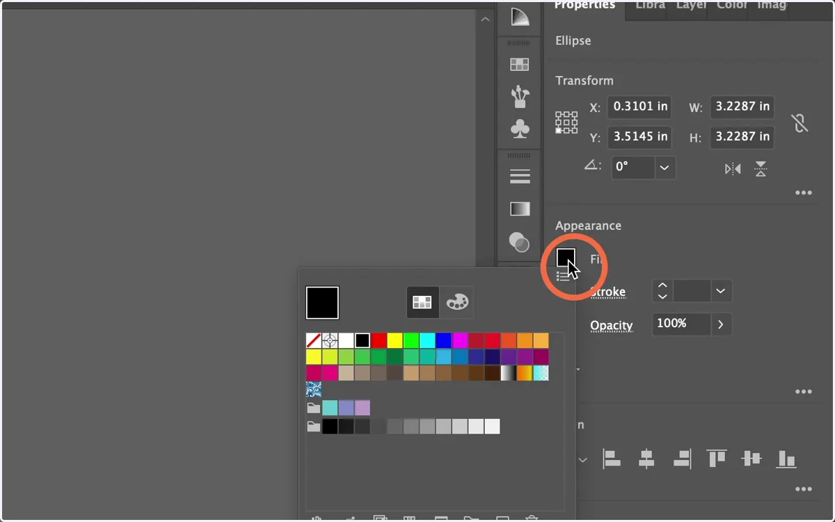 Remove the fill from the shape by selecting 'None' from the Fill Menu