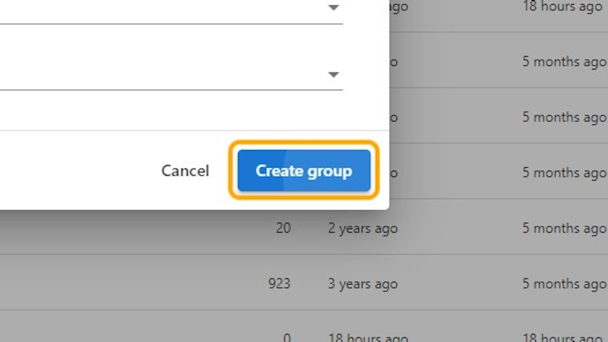 Click on Create group