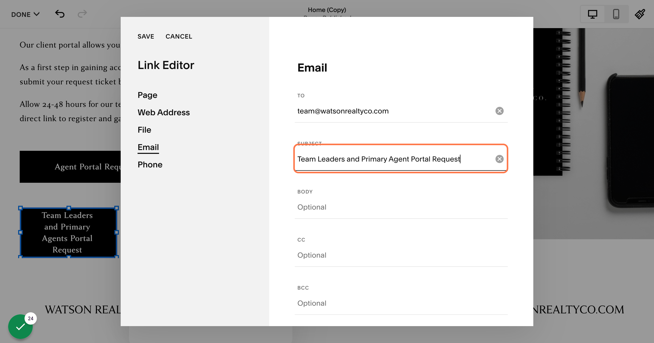 Repeat previous stepsType "Team Leaders and Primary Agent Portal Request"