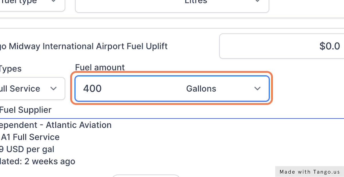 You may edit the flight costs by scrolling down the costs list