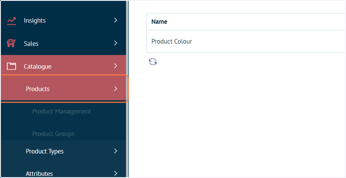 Click on Products