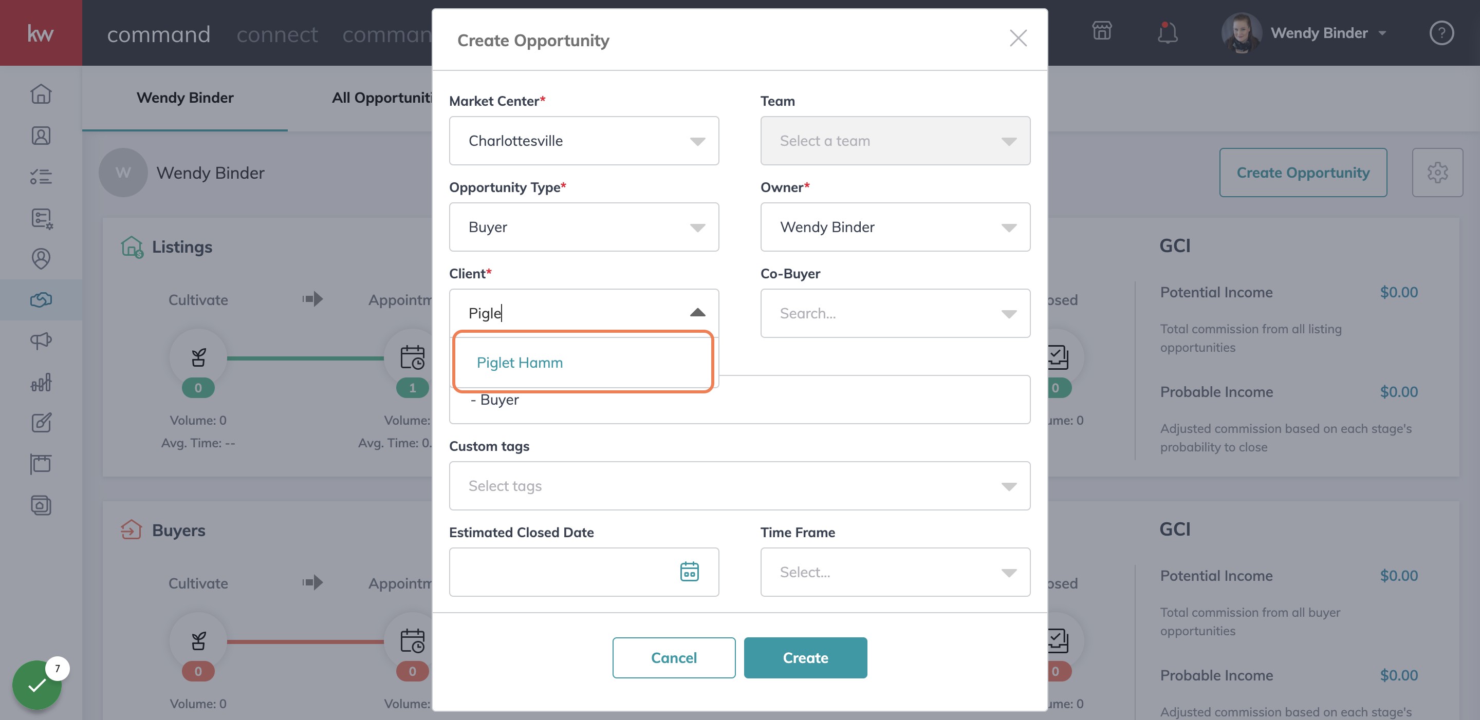 Select Client