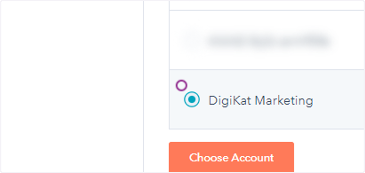 Choose Account