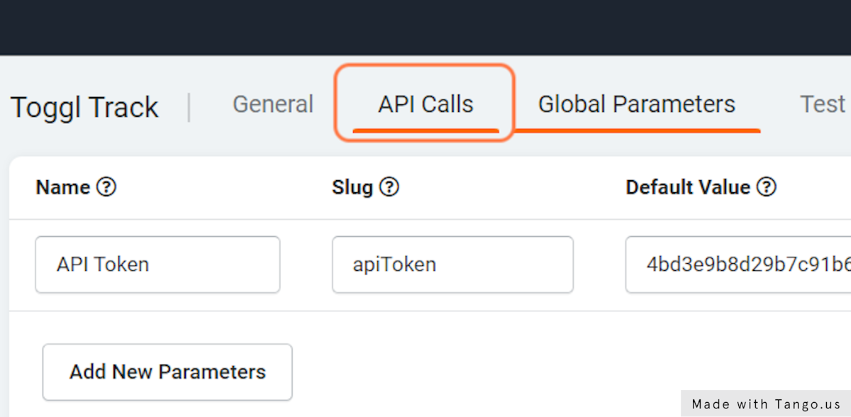 Click on API Calls