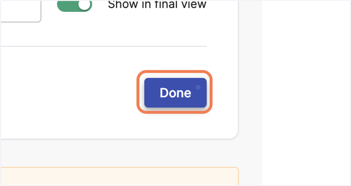 Click on Done