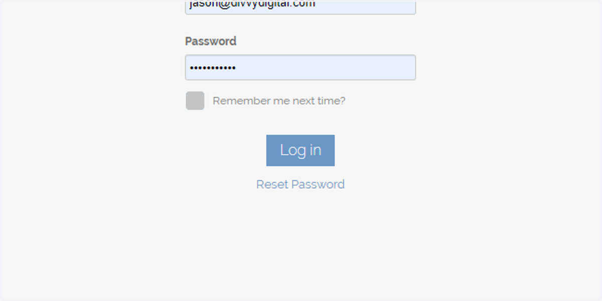 Log in to your Generate account.