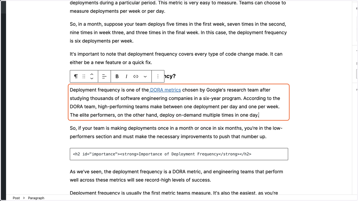 Add an Approved Reusable Image or GIF Between Two Paragraphs