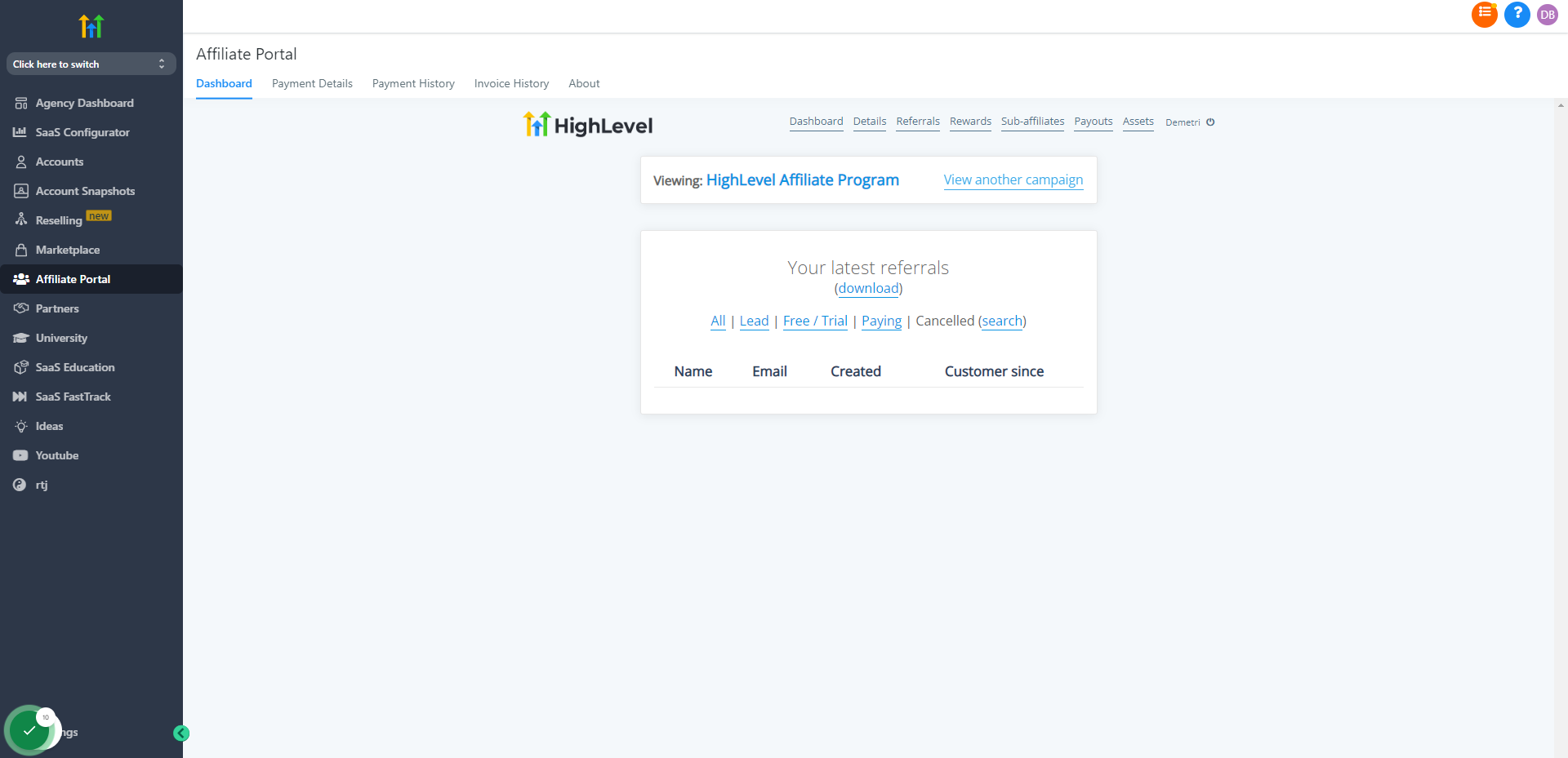 Also check these Referal Tabs in your Supercharged SaaS program as well!
