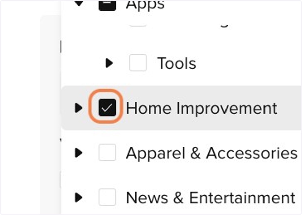 Click on checkbox