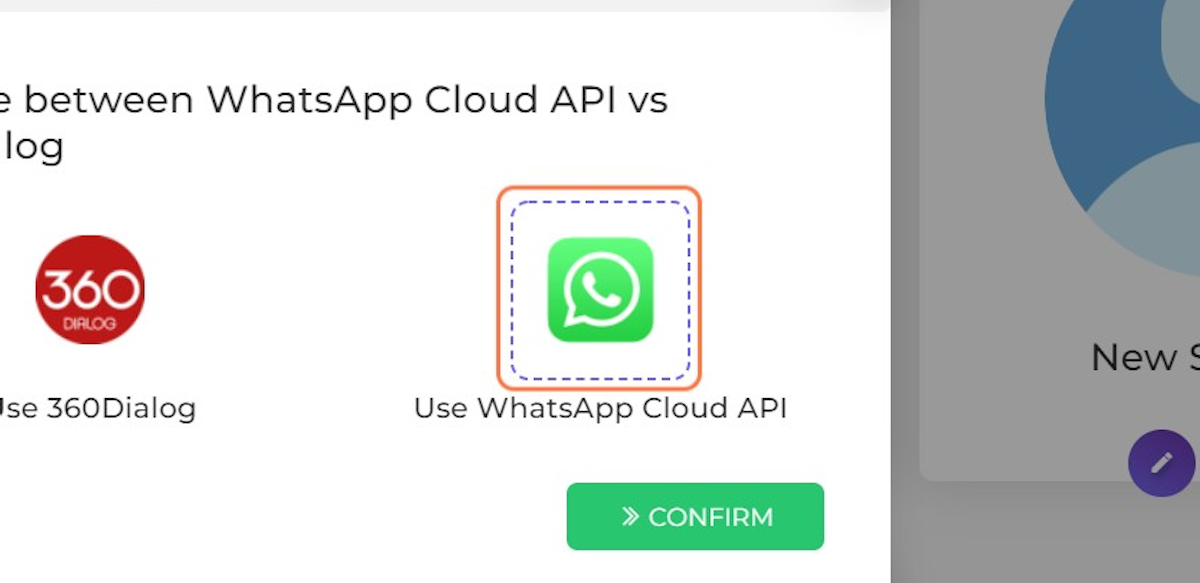 Click on Use WhatsApp Cloud API