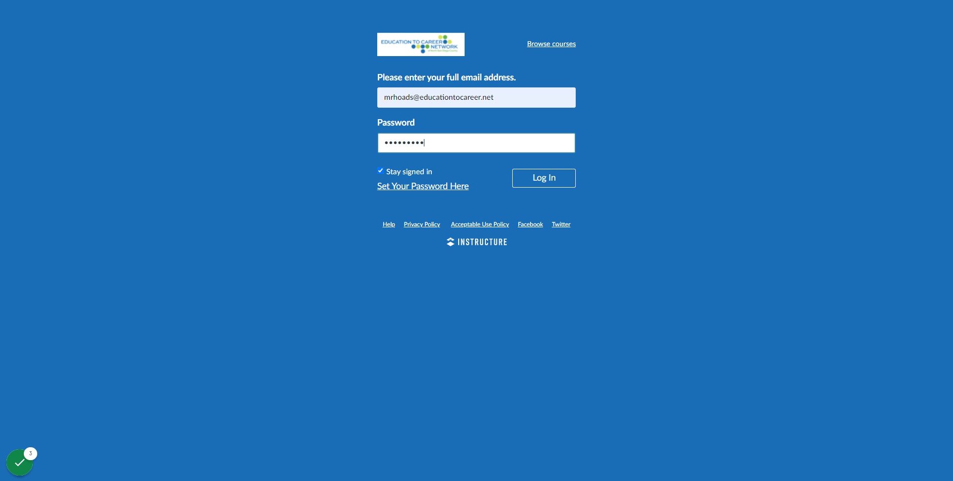 Type password