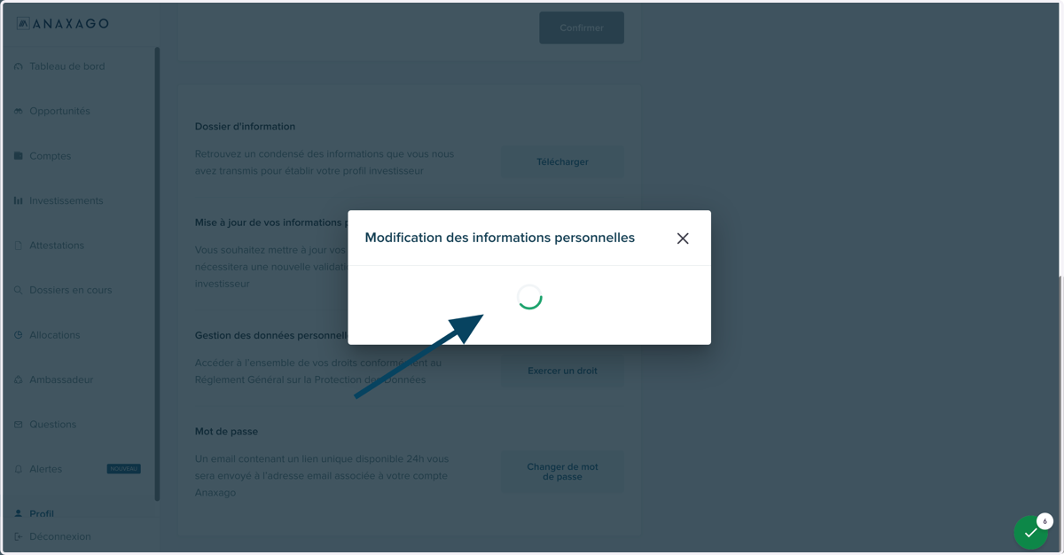 Cliquer sur "Confirmer".