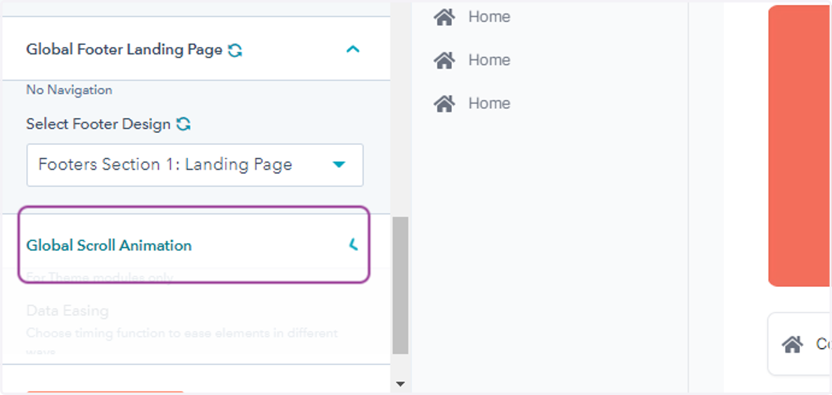 Default Global Scroll Animation