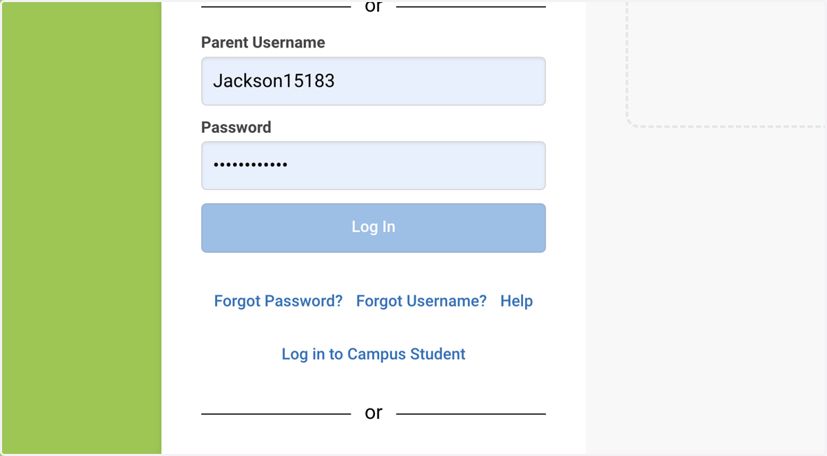 Click on Log In