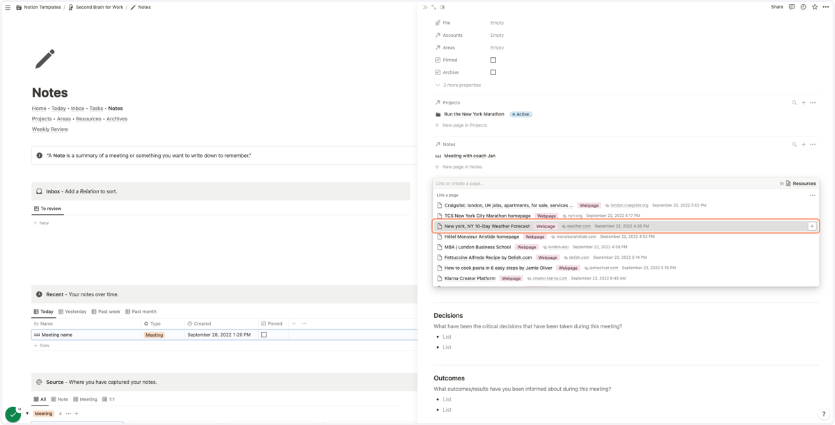 Search and find the resources you want to relate