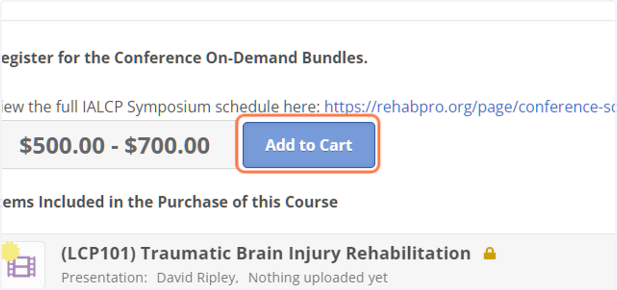 Click on Add to Cart