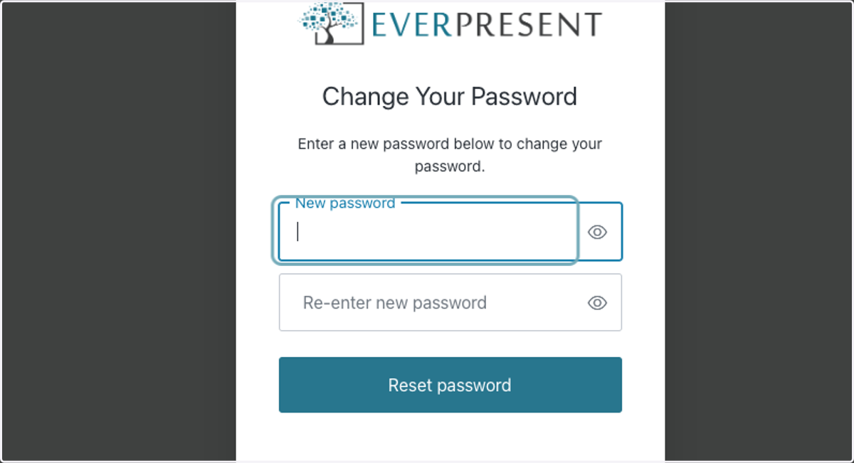 Enter your NEW Password