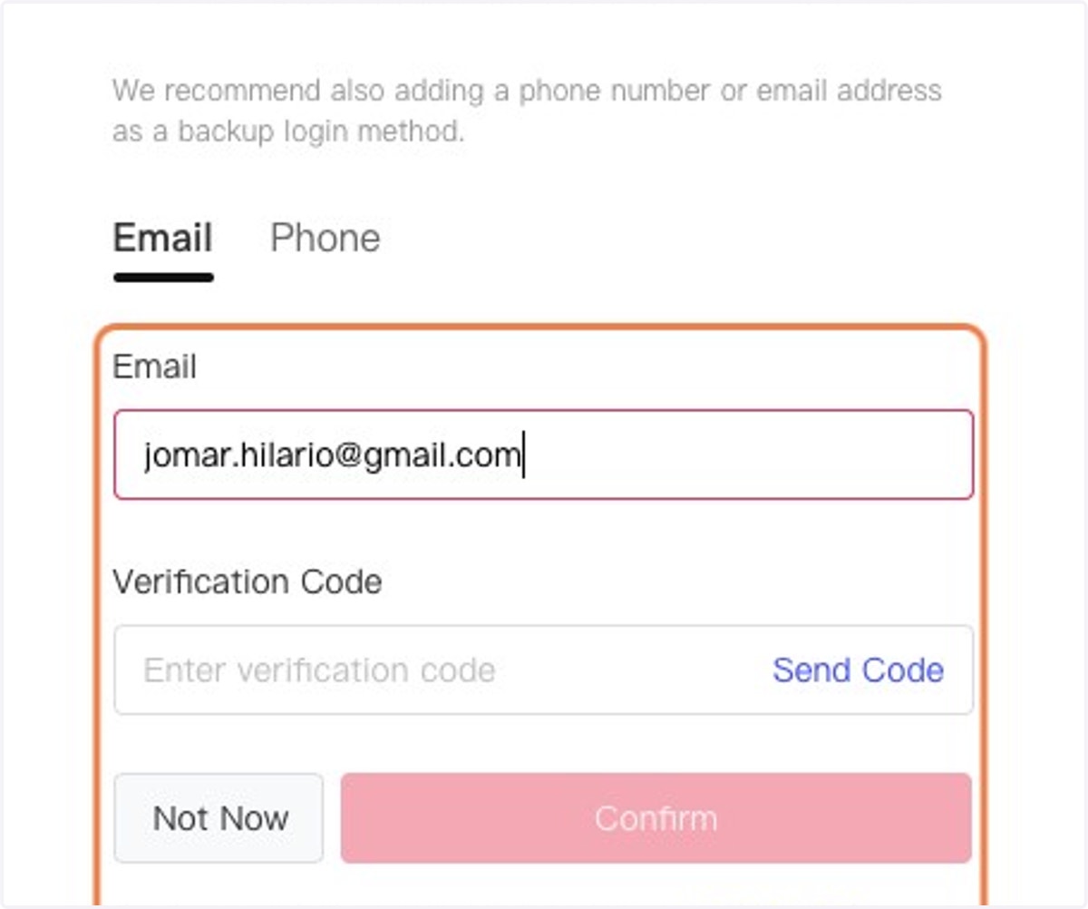 Type "jomar.hilario@gmail.com"