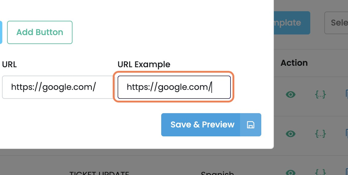 For Fixed URL Simply Type Your Url in Both URL and URL Example Field