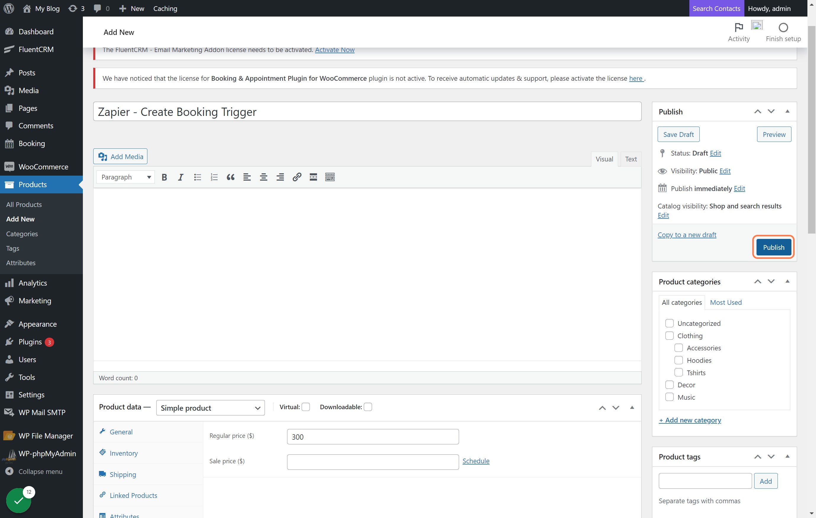 Publish Product