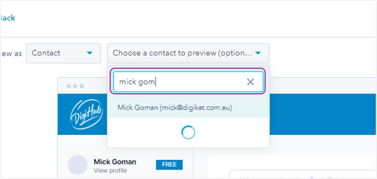 Type Contact Lists