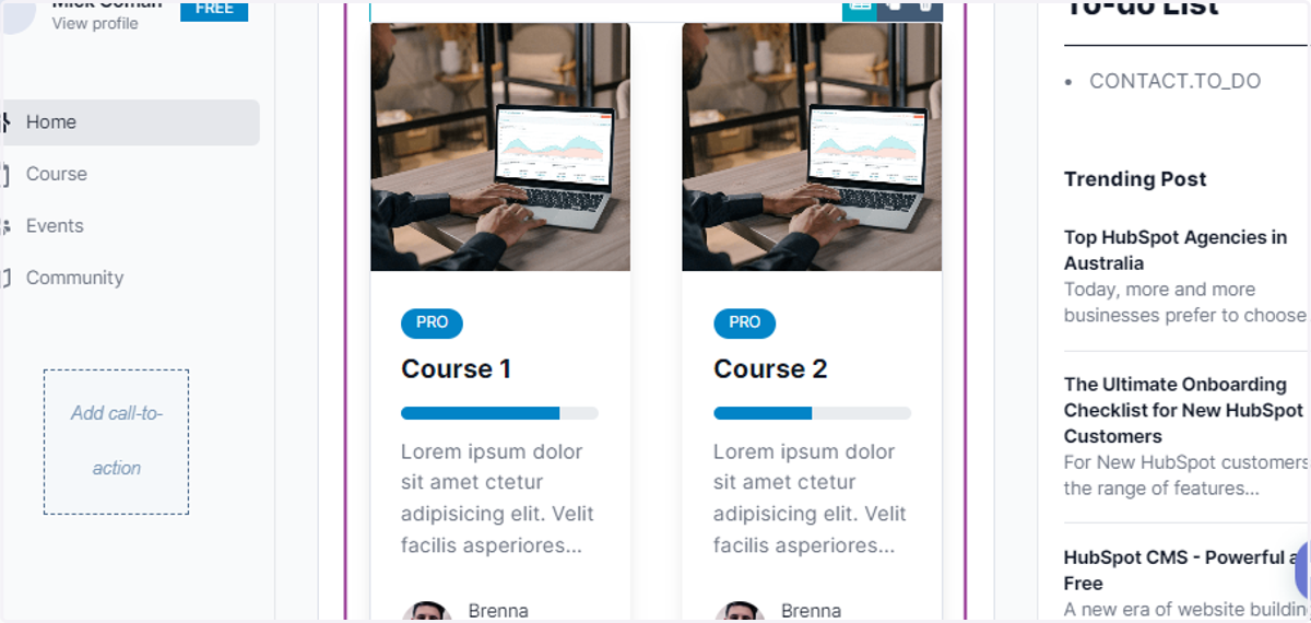 Click the Module