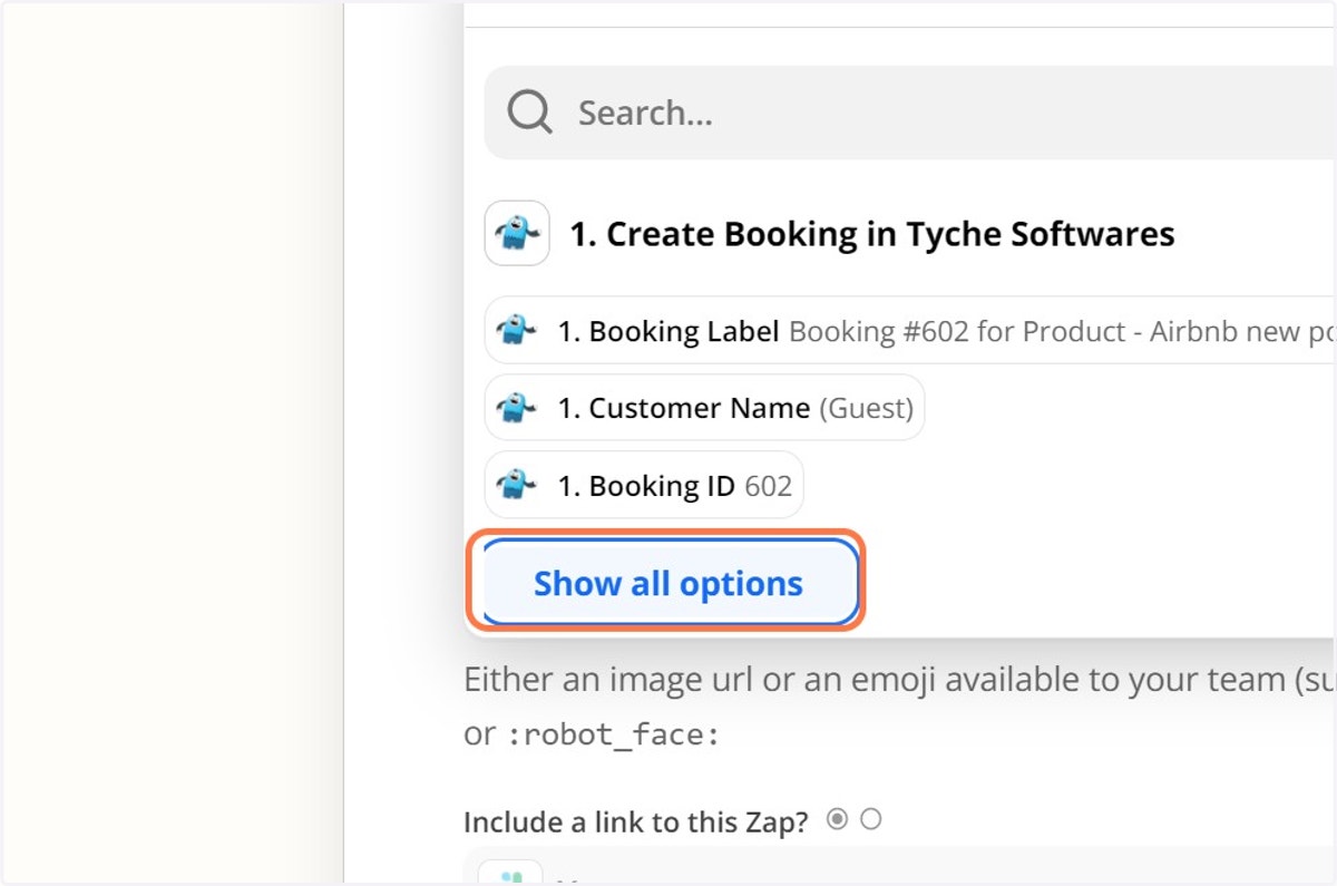 Click on Show all options
