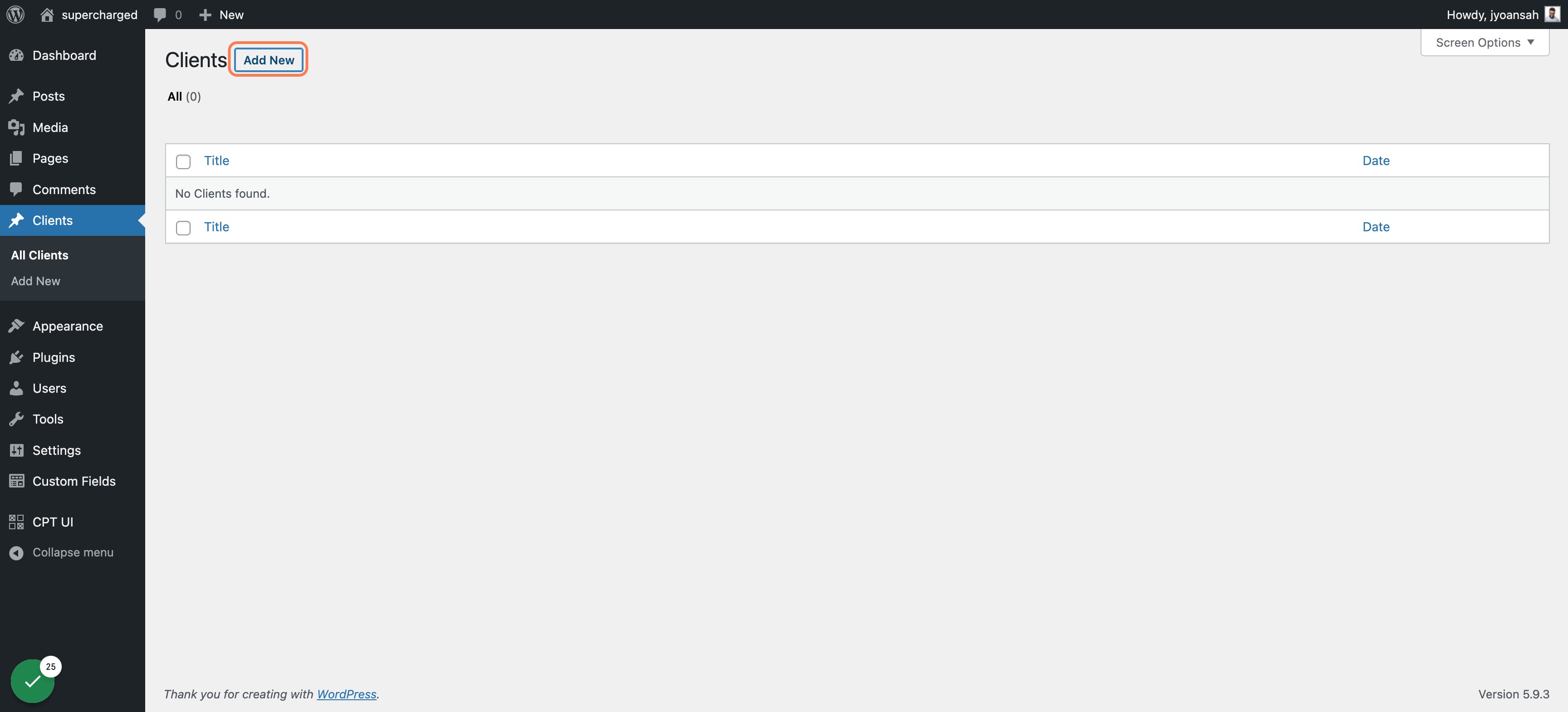 Click on Add New