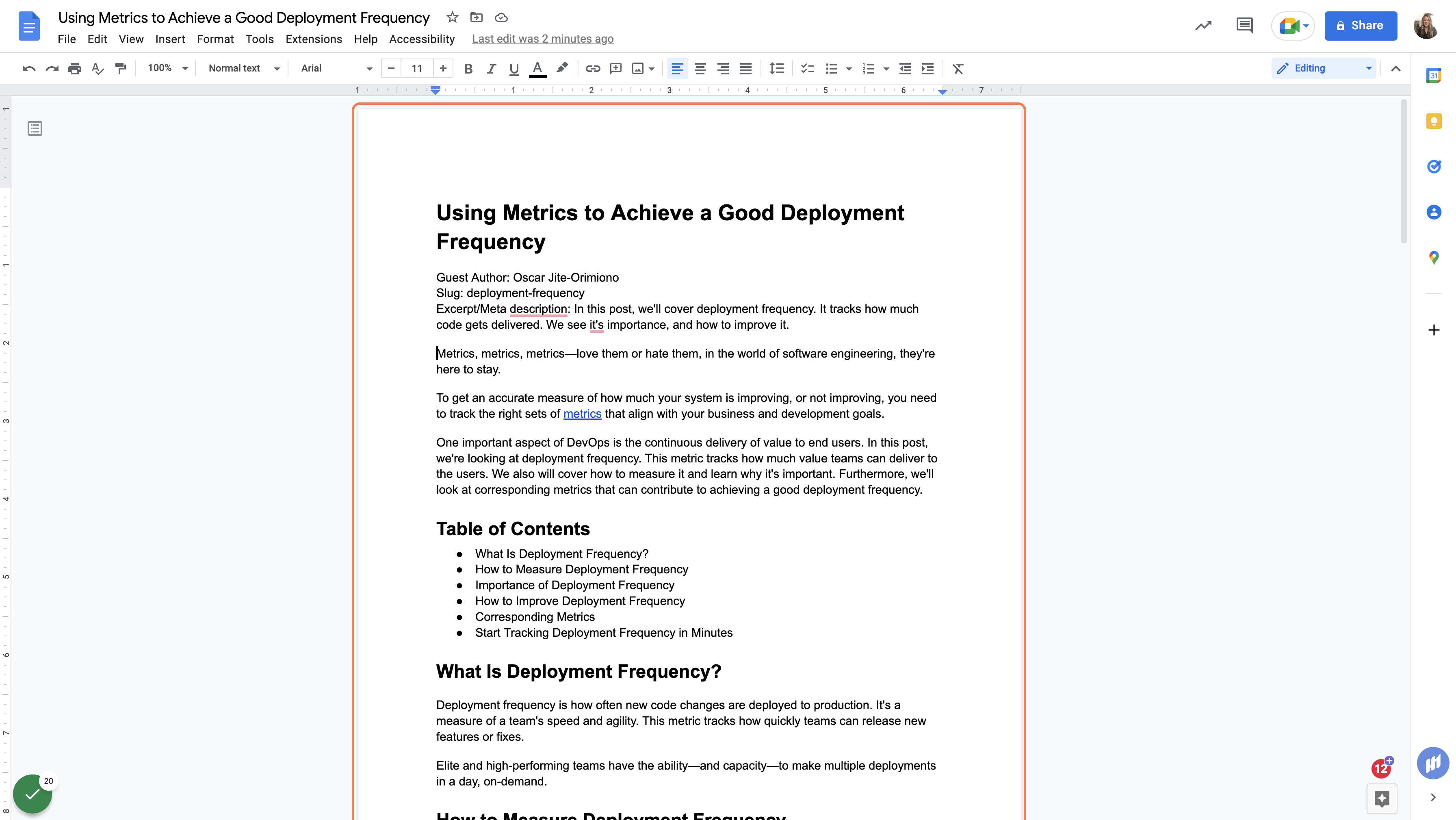 Copy the H1 Heading & Paste into WordPress