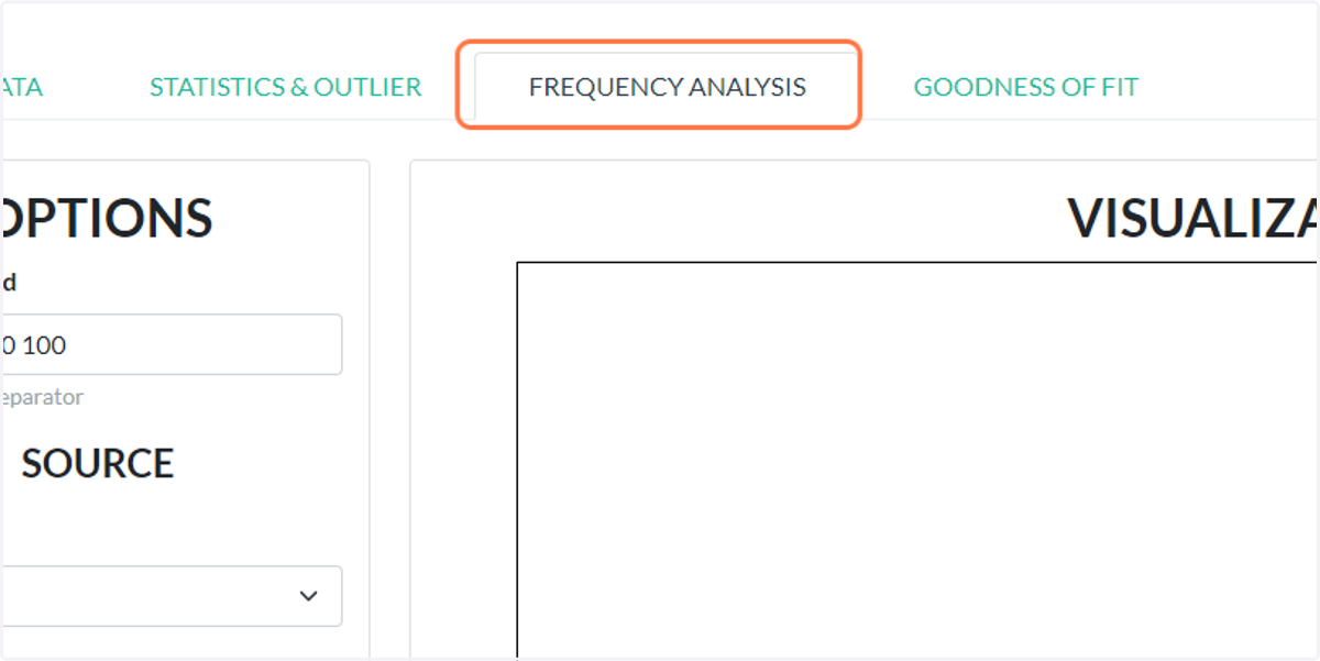 Klik tab "FREQUENCY ANALYSIS"