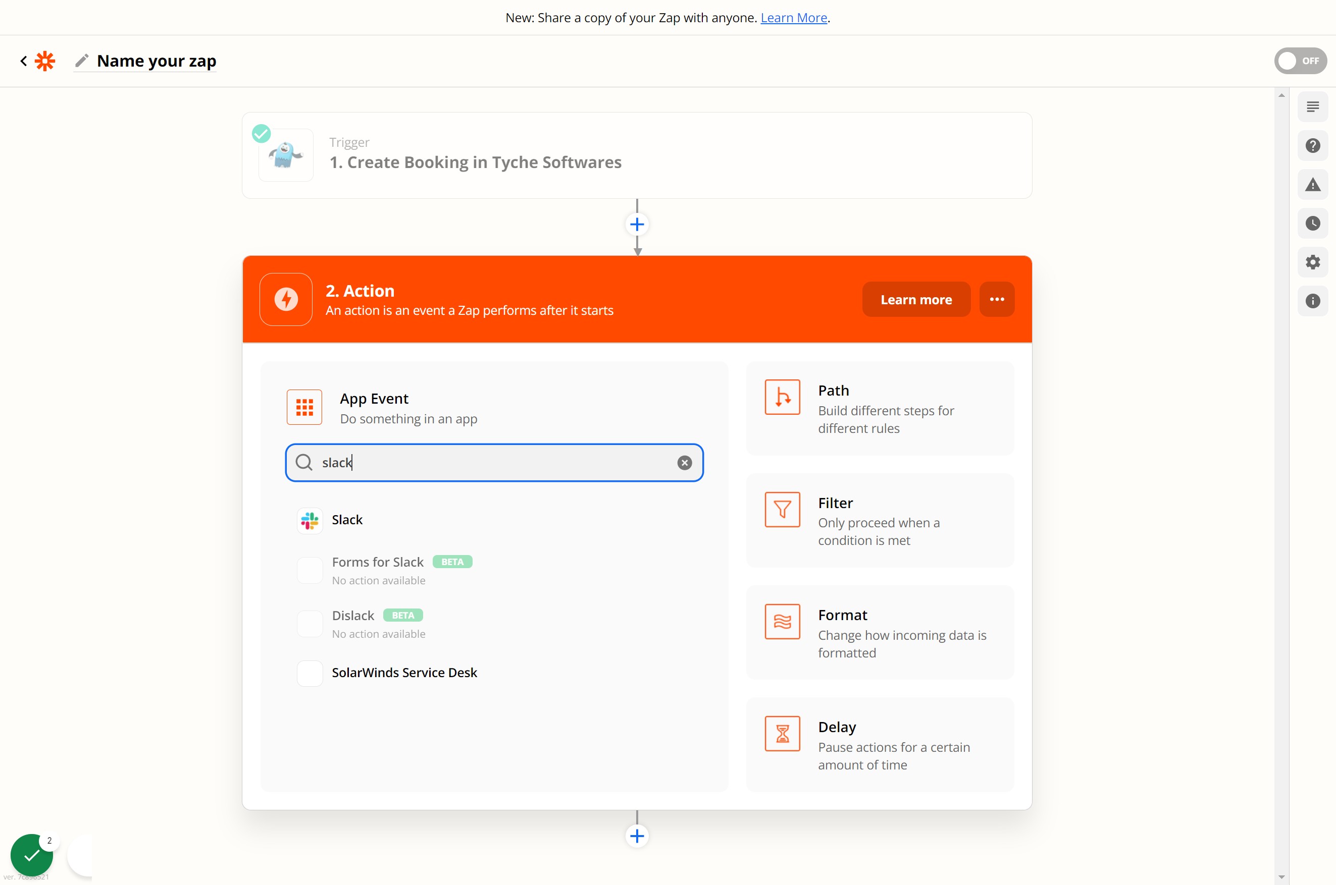 Type "slack"