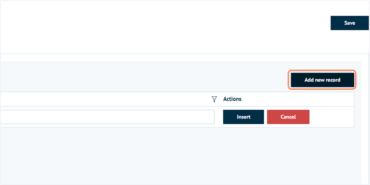 Click on Add new record within the Delivery options (restrictions) tab