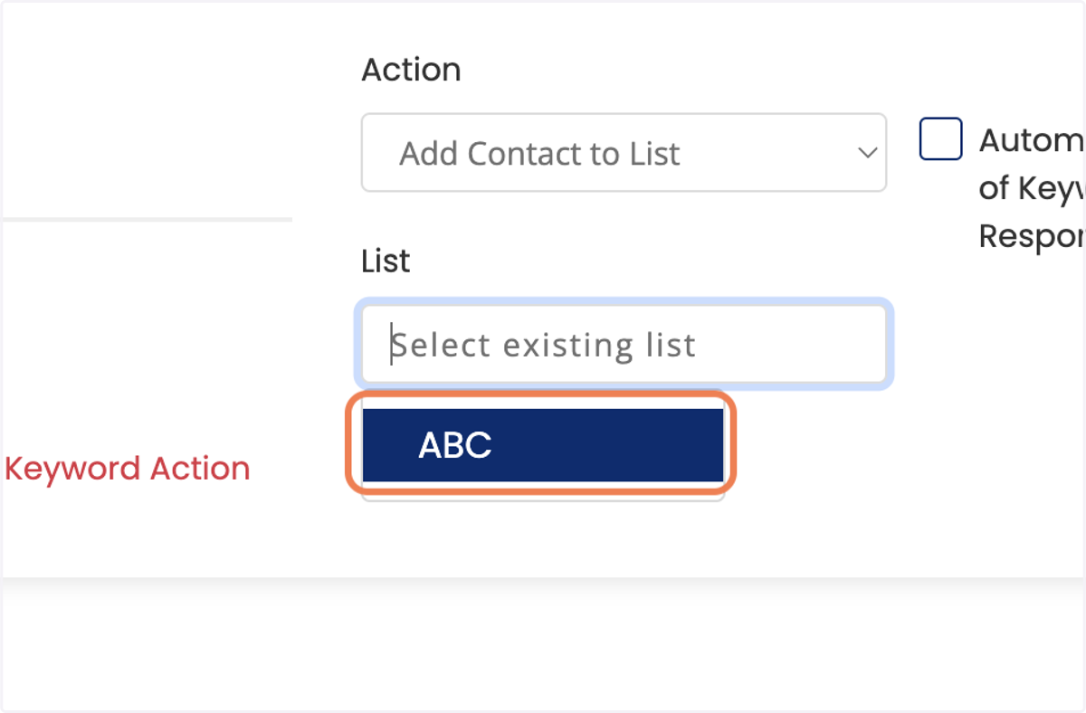 Click on ABC