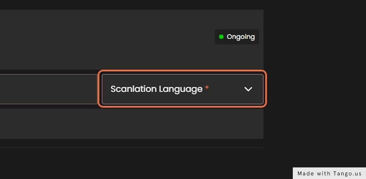 Click on Scanlation Language *