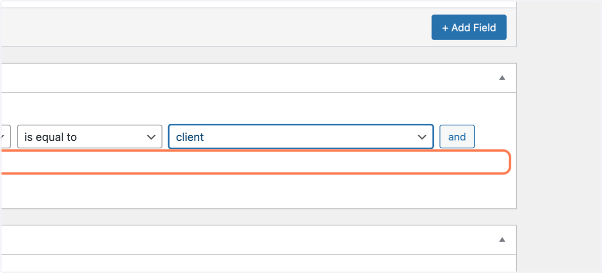 Select client