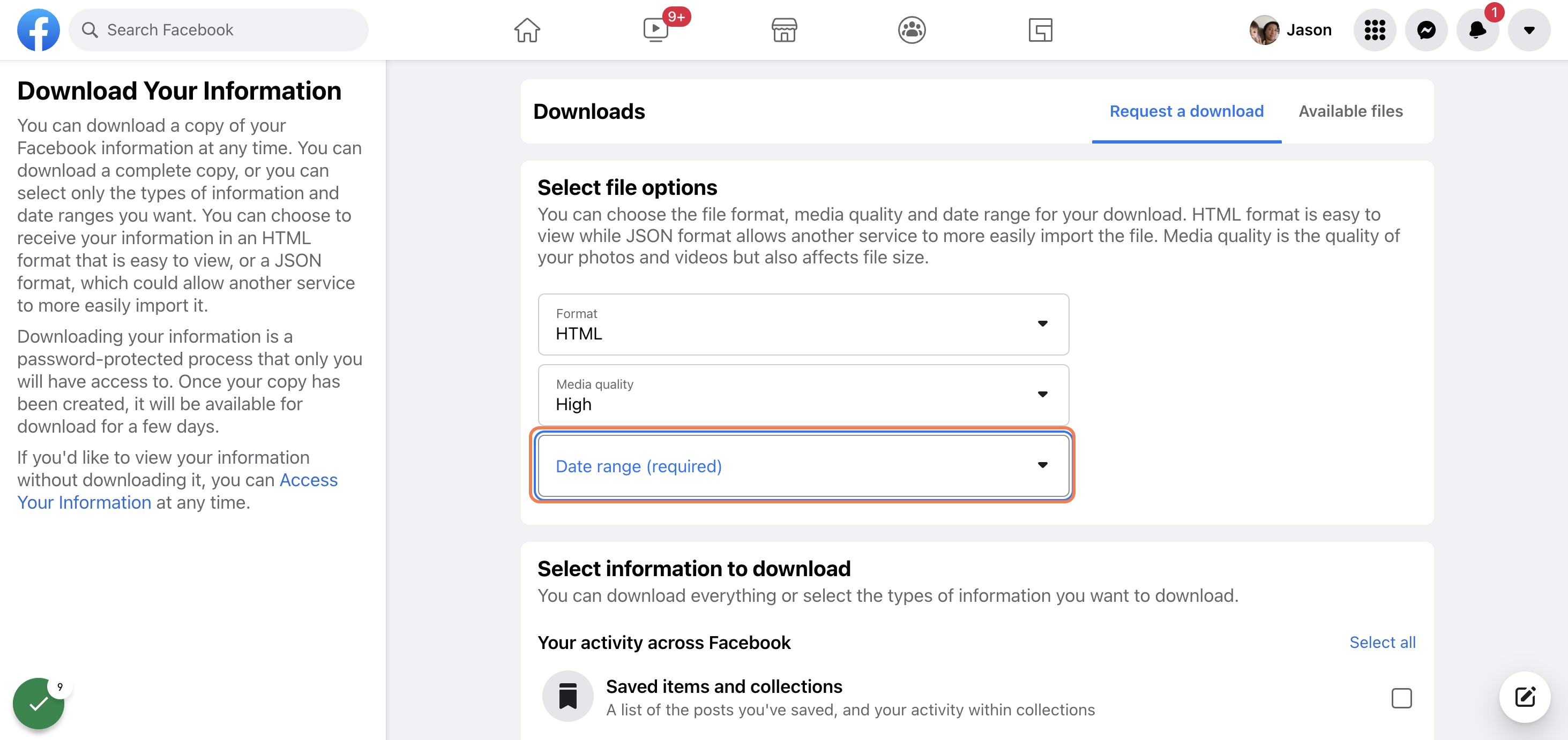 Click on Date Range, Select All Time