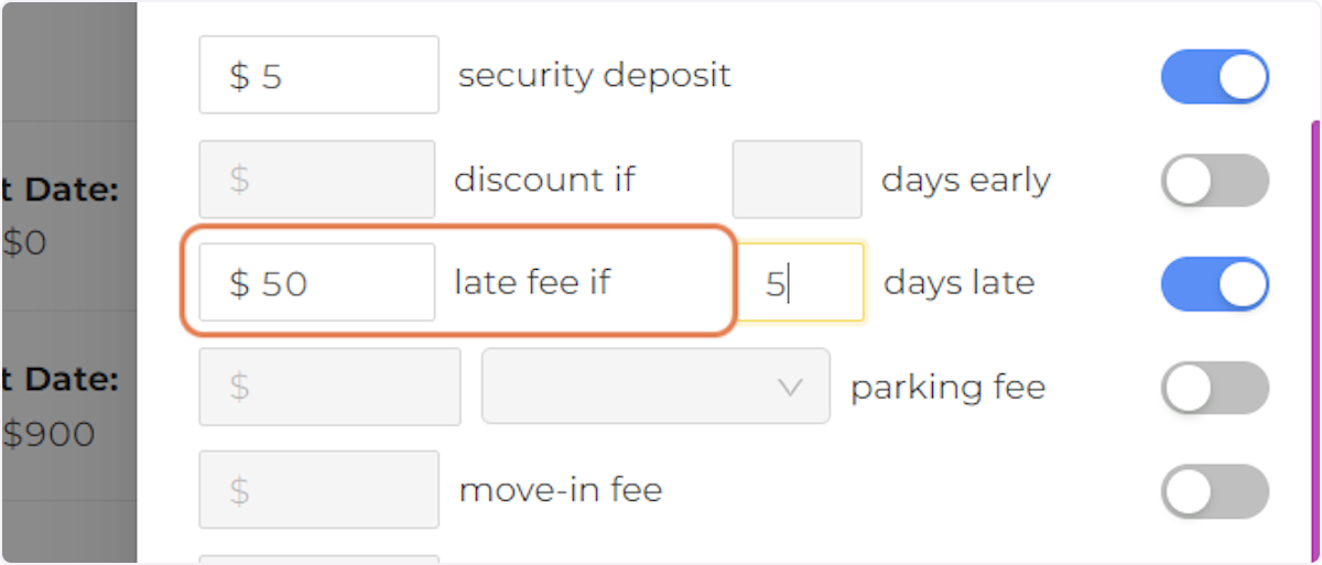Enter the Number of Days after the Rent Due Date when Charges Should be Added.