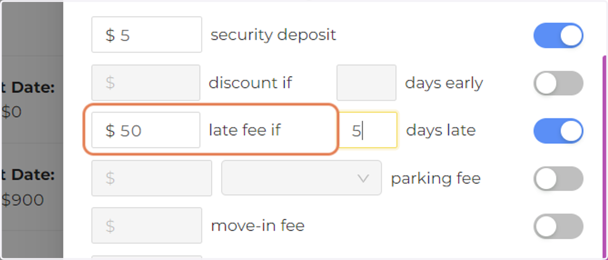 Enter the Number of Days after the Rent Due Date when Charges Should be Added.