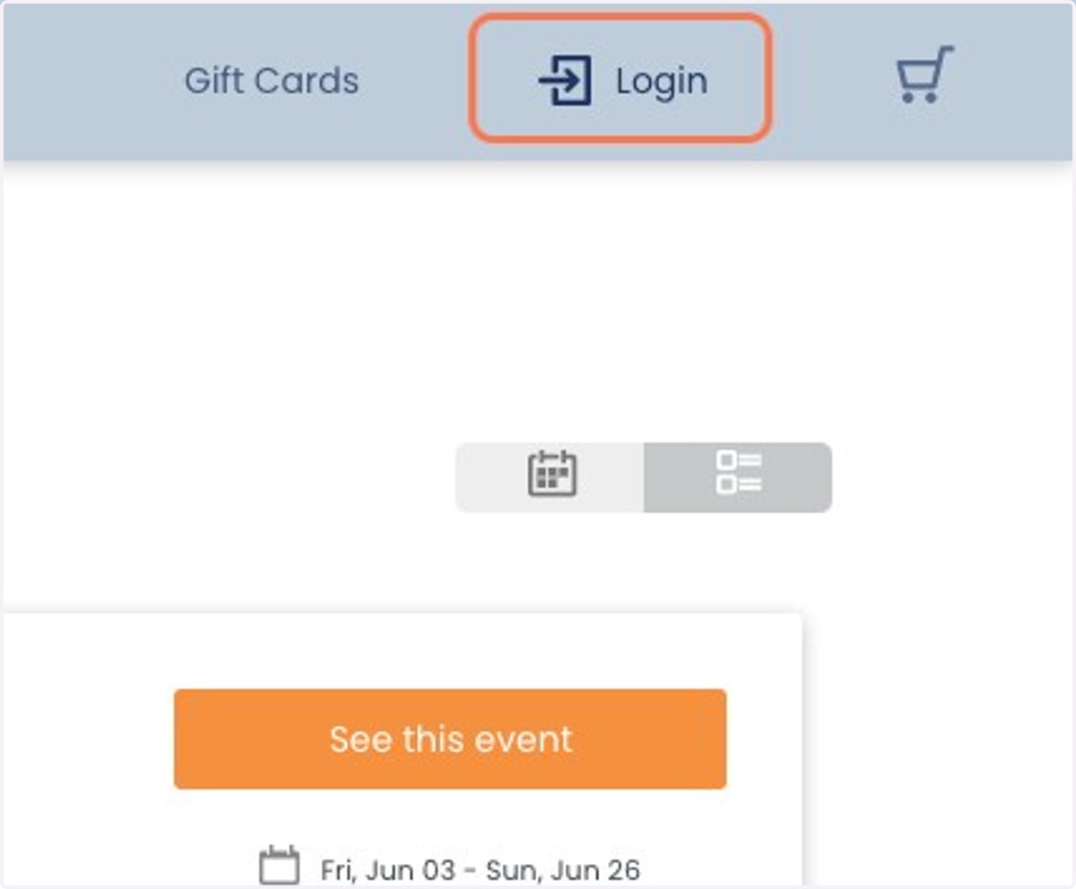 Click on Login
