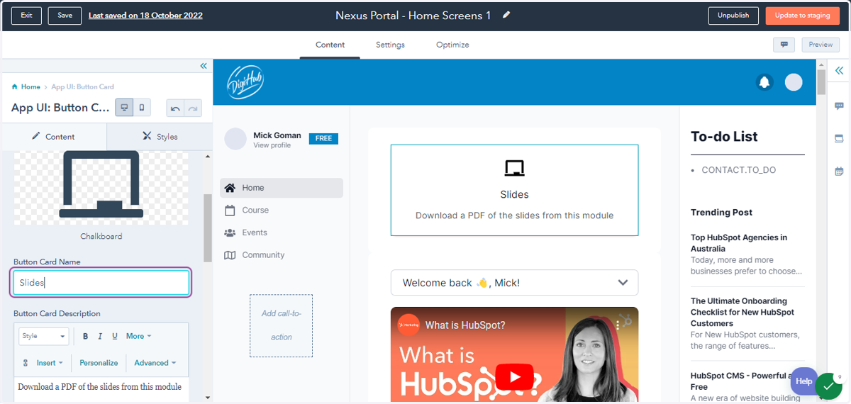 Edit "Button Card Name"