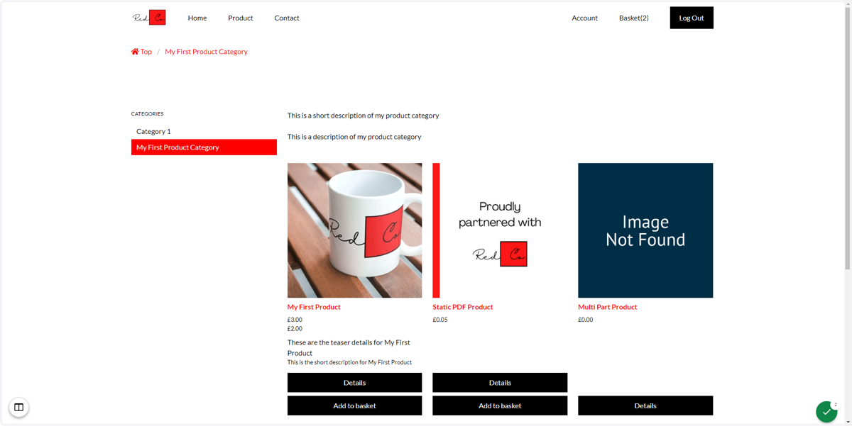 To begin, load two of the products available on your storefront as separate tabs