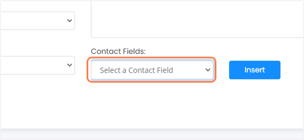 Use contact fields as necessary