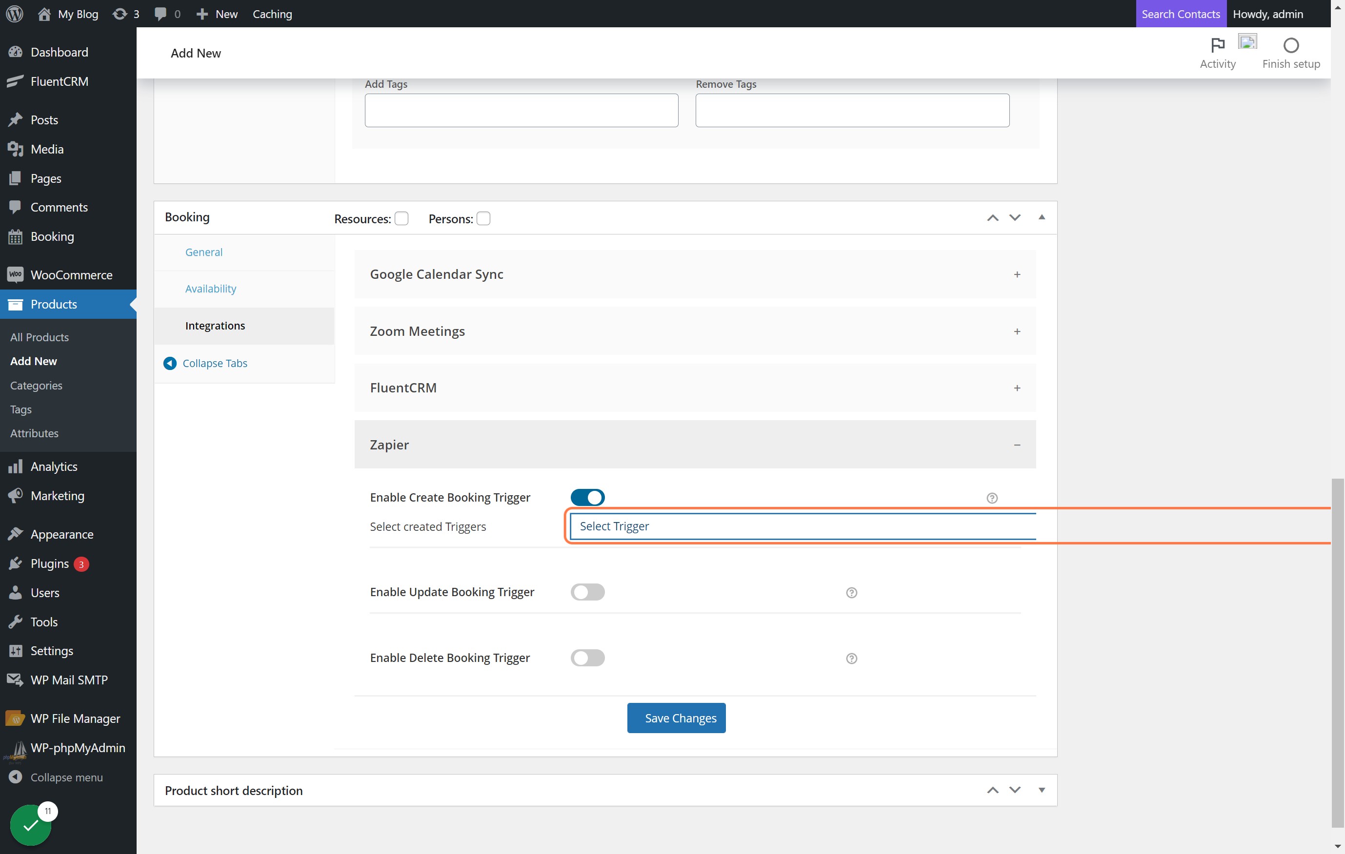 Select Trigger Label ( earlier entere while creating Trigger on Zapier )