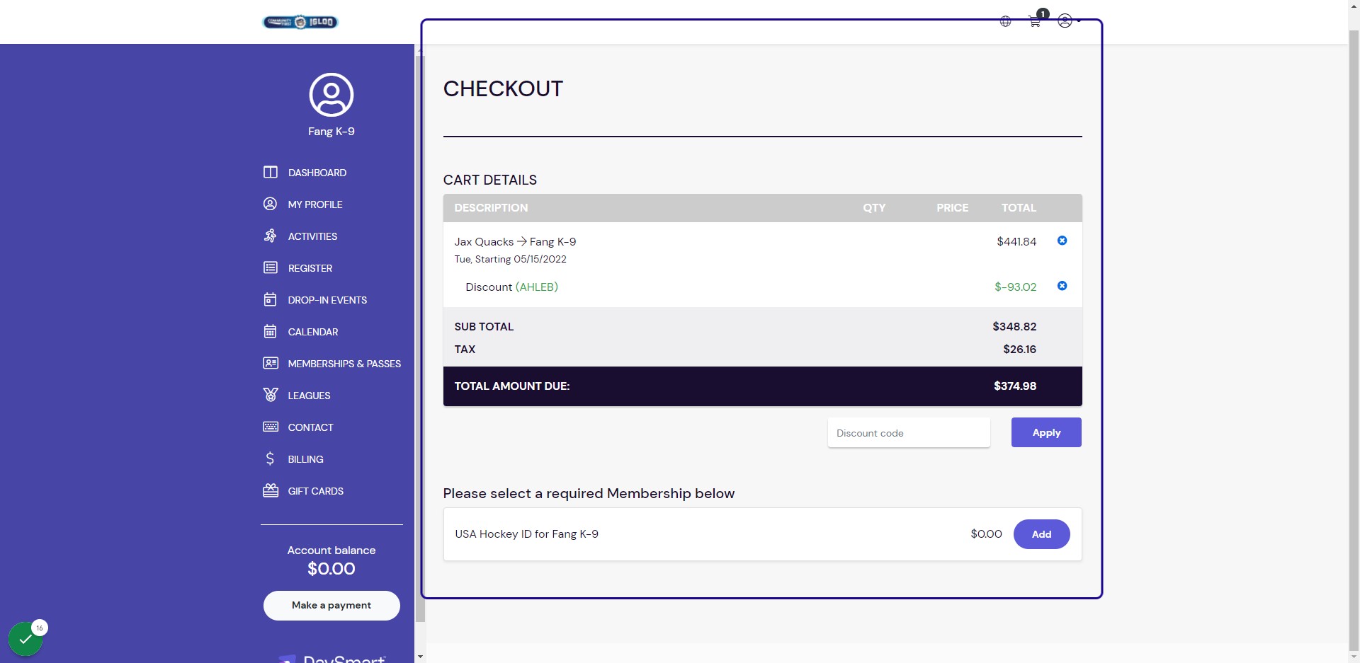 Review your cart for accuracy.