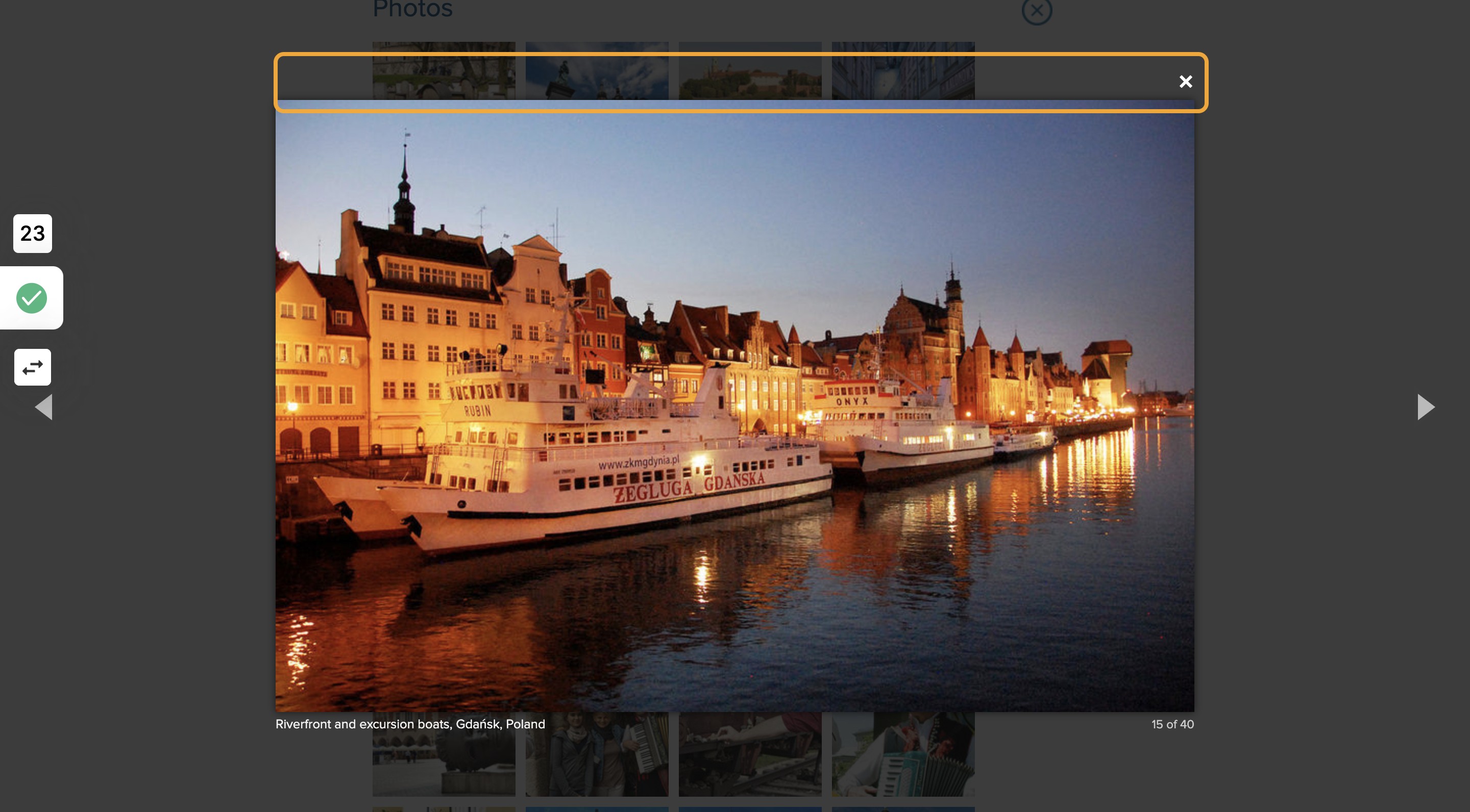 Click on × Riverfront and excursion boats, Gdańsk, Poland 15 of 40