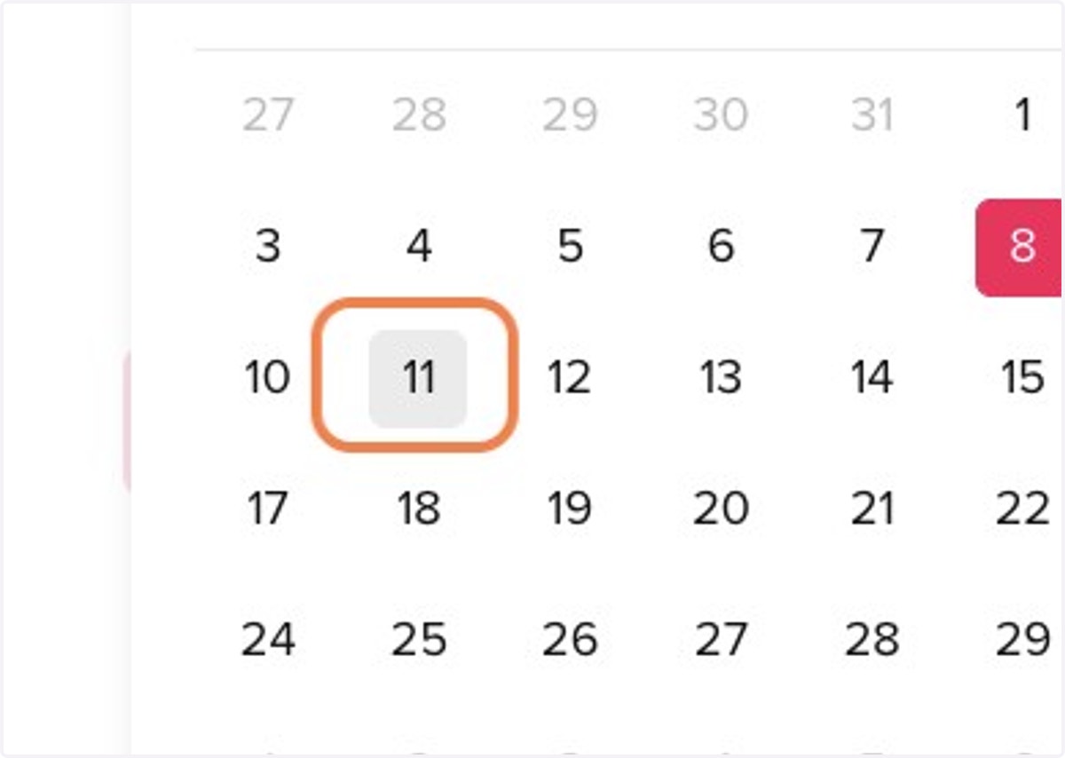 Click on 11