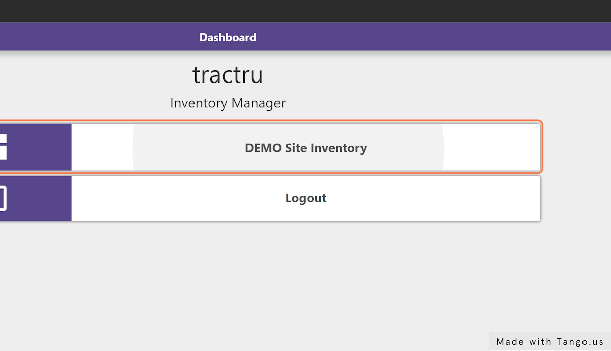 Click on DEMO Site Inventory